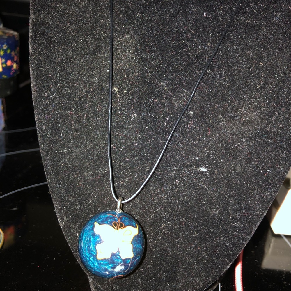 Cloisonné Chime Ball Necklace- 470 $25 or $20 w/offer